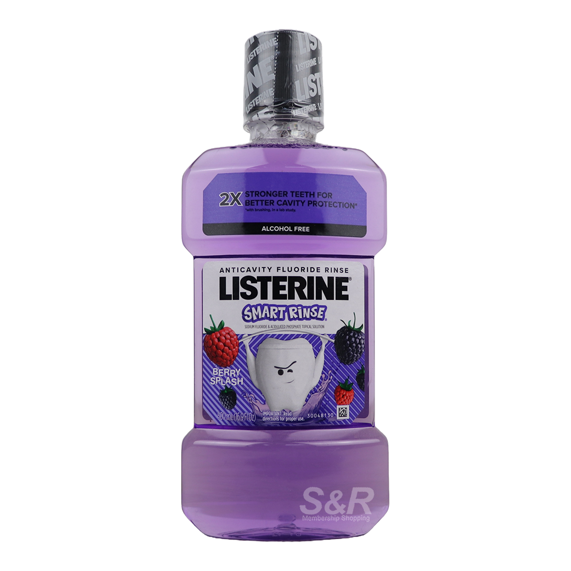 Listerine Smart Rinse Berry Splash Mouthwash 500mL